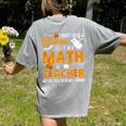 I Don't Need a Costume I'm A Math Teacher Halloween Costume Women's Comfort Colors T-Shirt Back Print Grey I Don't Need a Costume I'm A Math Teacher Halloween Costume Women's Comfort Colors T-Shirt Back Print Grey