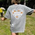 Drama Teacher Heart Pumpkin Ghost Halloween Kids Women's Comfort Colors T-Shirt Back Print Grey Drama Teacher Heart Pumpkin Ghost Halloween Kids Women's Comfort Colors T-Shirt Back Print Grey