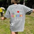 Dream Team Fourth Grade Teachers Back To School 4th Grade Women's Comfort Colors T-Shirt Back Print Grey