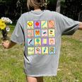 Dual Language Crew Bilingual Spanish Teacher Back To School For Men Women Women's Comfort Colors T-Shirt Back Print Grey