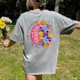 Dyslexia Different Perspective Reading Brain Floral Teacher Women's Comfort Colors T-Shirt Back Print Grey Dyslexia Different Perspective Reading Brain Floral Teacher Women's Comfort Colors T-Shirt Back Print Grey