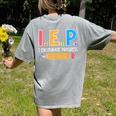 I E P I Encourage Progress Special Education Teacher Women's Comfort Colors T-Shirt Back Print Grey I E P I Encourage Progress Special Education Teacher Women's Comfort Colors T-Shirt Back Print Grey