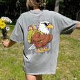 Eagle First Day Of School Teacher Back To School Eagle Women's Comfort Colors T-Shirt Back Print Grey