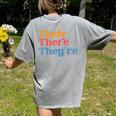 English Teacher Their There Theyre Grammar Men Women Women's Comfort Colors T-Shirt Back Print Grey English Teacher Their There Theyre Grammar Men Women Women's Comfort Colors T-Shirt Back Print Grey