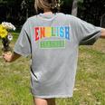 English Teacher Men Women Grammar Class English Teacher Women's Comfort Colors T-Shirt Back Print Grey English Teacher Men Women Grammar Class English Teacher Women's Comfort Colors T-Shirt Back Print Grey