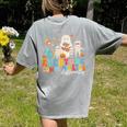 Everyone Communicates Differently Halloween SLP Sped Teacher Women's Comfort Colors T-Shirt Back Print Grey