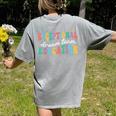 Exceptional Education Dream Team SPED ESE Teacher Autism Women's Comfort Colors T-Shirt Back Print Grey