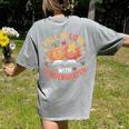 Fall In Love With Kindergarten Autumn Kindergarten Teacher Women's Comfort Colors T-Shirt Back Print Grey Fall In Love With Kindergarten Autumn Kindergarten Teacher Women's Comfort Colors T-Shirt Back Print Grey
