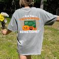 Are You Fall O Ween Directions Halloween Teacher Retro Women's Comfort Colors T-Shirt Back Print Grey Are You Fall O Ween Directions Halloween Teacher Retro Women's Comfort Colors T-Shirt Back Print Grey