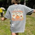 Are You Fall O Ween Directions Halloween Teacher Women's Comfort Colors T-Shirt Back Print Grey