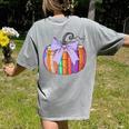 Fall Pumpkin Books Lover Halloween Teacher Teaching Staff Women's Comfort Colors T-Shirt Back Print Grey Fall Pumpkin Books Lover Halloween Teacher Teaching Staff Women's Comfort Colors T-Shirt Back Print Grey