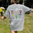 My Favorite Monsters Call Me Teacher Thank Mummy Vampire Bat Women's Comfort Colors T-Shirt Back Print Grey