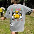 Field Day 2025 Let The Games Begin Yellow Team Teachers Kids Women's Comfort Colors T-Shirt Back Print Grey