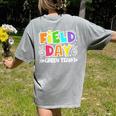 Field Day Green Team For Teacher Kids Field Day Games Women's Comfort Colors T-Shirt Back Print Grey