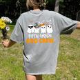 Fifth Grade Boo Crew Halloween Teacher Costume Women's Comfort Colors T-Shirt Back Print Grey Fifth Grade Boo Crew Halloween Teacher Costume Women's Comfort Colors T-Shirt Back Print Grey