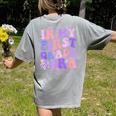 In My First Grade Era 1st Grade Girls Teacher Back To School Women's Comfort Colors T-Shirt Back Print Grey In My First Grade Era 1st Grade Girls Teacher Back To School Women's Comfort Colors T-Shirt Back Print Grey
