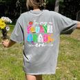 In My Fourth Grade Era 4th Grade Girl Teacher Back To School Women's Comfort Colors T-Shirt Back Print Grey