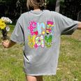 Fri-Yay Happy Friday Weekend Teacher Back To School Women's Comfort Colors T-Shirt Back Print Grey Fri-Yay Happy Friday Weekend Teacher Back To School Women's Comfort Colors T-Shirt Back Print Grey