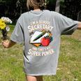 Front Office Teacher Admin Mother I'm A School Secretary Women's Comfort Colors T-Shirt Back Print Grey Front Office Teacher Admin Mother I'm A School Secretary Women's Comfort Colors T-Shirt Back Print Grey