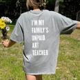 Funny Art Teacher Women's Comfort Colors T-Shirt Back Print Grey Funny Art Teacher Women's Comfort Colors T-Shirt Back Print Grey