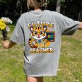 Future Teacher Graphic For Boys Inspiring Young Minds Women's Comfort Colors T-Shirt Back Print Grey