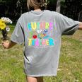Future Teacher Kid's Career Women's Comfort Colors T-Shirt Back Print Grey Future Teacher Kid's Career Women's Comfort Colors T-Shirt Back Print Grey