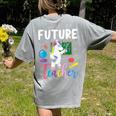 Future Teacher School Teacher Female Women's Comfort Colors T-Shirt Back Print Grey Future Teacher School Teacher Female Women's Comfort Colors T-Shirt Back Print Grey