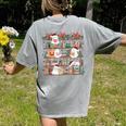 Ghost Christmas Reading Book Lover Library Christmas Teacher Women's Comfort Colors T-Shirt Back Print Grey Ghost Christmas Reading Book Lover Library Christmas Teacher Women's Comfort Colors T-Shirt Back Print Grey