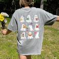 Ghost Reading Teacher Halloween Costume Librarian Book Lover Women's Comfort Colors T-Shirt Back Print Grey Ghost Reading Teacher Halloween Costume Librarian Book Lover Women's Comfort Colors T-Shirt Back Print Grey