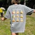 Ghosts Halloween Montessori Teacher Educator Costume Women's Comfort Colors T-Shirt Back Print Grey Ghosts Halloween Montessori Teacher Educator Costume Women's Comfort Colors T-Shirt Back Print Grey