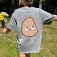 Good Egg Teacher Halloween Costume The Couch Potato Women's Comfort Colors T-Shirt Back Print Grey