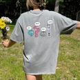 Grammar TeacherWait What Stop It I Agree Women's Comfort Colors T-Shirt Back Print Grey