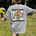 Groovy ABA RBT Therapist In My Behavior Analyst Era Teacher Women's Comfort Colors T-Shirt Back Print Grey