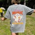 Groovy Faboolous Spooky Music Teacher Halloween Men Women Women's Comfort Colors T-Shirt Back Print Grey Groovy Faboolous Spooky Music Teacher Halloween Men Women Women's Comfort Colors T-Shirt Back Print Grey