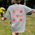 Groovy Kindergarten Is My Jam Strawberry Kinder Team Teacher Women's Comfort Colors T-Shirt Back Print Grey Groovy Kindergarten Is My Jam Strawberry Kinder Team Teacher Women's Comfort Colors T-Shirt Back Print Grey