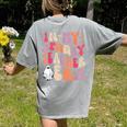 Groovy In My Spooky Teacher Era Halloween Party Boo Women's Comfort Colors T-Shirt Back Print Grey Groovy In My Spooky Teacher Era Halloween Party Boo Women's Comfort Colors T-Shirt Back Print Grey