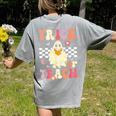 Groovy Teacher Halloween Retro Trick Or Teach Floral Ghost Women's Comfort Colors T-Shirt Back Print Grey Groovy Teacher Halloween Retro Trick Or Teach Floral Ghost Women's Comfort Colors T-Shirt Back Print Grey