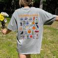 Halloween Alphabet ABCs Learning Kindergarten Teacher Women's Comfort Colors T-Shirt Back Print Grey Halloween Alphabet ABCs Learning Kindergarten Teacher Women's Comfort Colors T-Shirt Back Print Grey