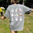 Halloween Ghost Speech Therapy SLP Fall Teacher Tee Women's Comfort Colors T-Shirt Back Print Grey Halloween Ghost Speech Therapy SLP Fall Teacher Tee Women's Comfort Colors T-Shirt Back Print Grey