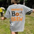Halloween Kindergarten Boo Crew Kinder Teacher Student Women's Comfort Colors T-Shirt Back Print Grey Halloween Kindergarten Boo Crew Kinder Teacher Student Women's Comfort Colors T-Shirt Back Print Grey