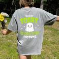 Halloween This Is My Scary Preschool Teacher Custome For Men Women Kids Women's Comfort Colors T-Shirt Back Print Grey Halloween This Is My Scary Preschool Teacher Custome For Men Women Kids Women's Comfort Colors T-Shirt Back Print Grey