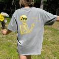 Halloween Teacher Six Seven 6 7 Skeleton Spooky Costume Women's Comfort Colors T-Shirt Back Print Grey Halloween Teacher Six Seven 6 7 Skeleton Spooky Costume Women's Comfort Colors T-Shirt Back Print Grey