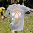 Halloween Teacher Teaching My Boos Costume Teacher Men Women Women's Comfort Colors T-Shirt Back Print Grey
