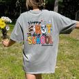 Happy First Day Of School PE Teacher Life Back To School Women's Comfort Colors T-Shirt Back Print Grey Happy First Day Of School PE Teacher Life Back To School Women's Comfort Colors T-Shirt Back Print Grey
