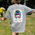 Happy Fri-Yay Friday Teacher Life Happy Friday Women's Comfort Colors T-Shirt Back Print Grey Happy Fri-Yay Friday Teacher Life Happy Friday Women's Comfort Colors T-Shirt Back Print Grey