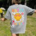 Happy Fri-Yay Groovy Teacher Friday Weekend Fri Yay Women's Comfort Colors T-Shirt Back Print Grey Happy Fri-Yay Groovy Teacher Friday Weekend Fri Yay Women's Comfort Colors T-Shirt Back Print Grey