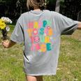 Happy To See Your Face Teacher Disco Ball Back To School Women's Comfort Colors T-Shirt Back Print Grey Happy To See Your Face Teacher Disco Ball Back To School Women's Comfort Colors T-Shirt Back Print Grey
