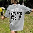 Haunted By 6 7 67 Six Seven Halloween Teacher Mom Women's Comfort Colors T-Shirt Back Print Grey Haunted By 6 7 67 Six Seven Halloween Teacher Mom Women's Comfort Colors T-Shirt Back Print Grey