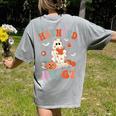 Haunted By 67 Boo Ghost Teacher 6 7 Halloween Costume Women's Comfort Colors T-Shirt Back Print Grey Haunted By 67 Boo Ghost Teacher 6 7 Halloween Costume Women's Comfort Colors T-Shirt Back Print Grey