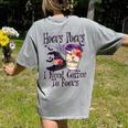 Hocus Pocus I Need Coffee To Focus Halloween Teacher Women's Comfort Colors T-Shirt Back Print Grey